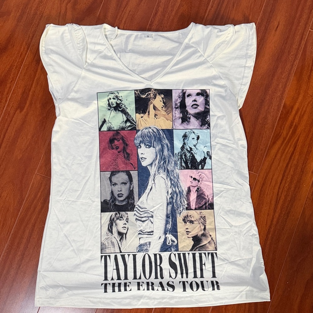 Taylor Swift The Eras Tour White Graphic Tee